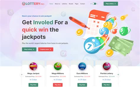 lottery website templates|Lotterypro .